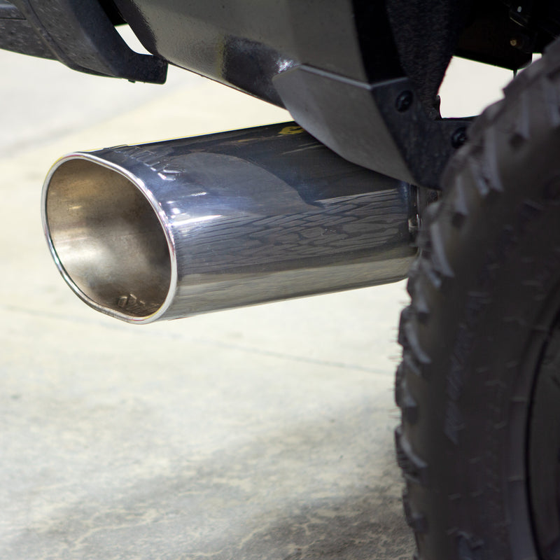 Banks Monster Exhaust System 5-inch Single Exit Chrome Tip 2017- 2019 Chevy/GMC 2500/3500 Duramax 6.6L L5P (4)