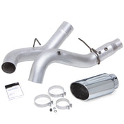Banks Monster Exhaust System 5-inch Single Exit Chrome Tip 20-22 Chevy/GMC 2500/3500 Duramax 6.6L L5P (2)