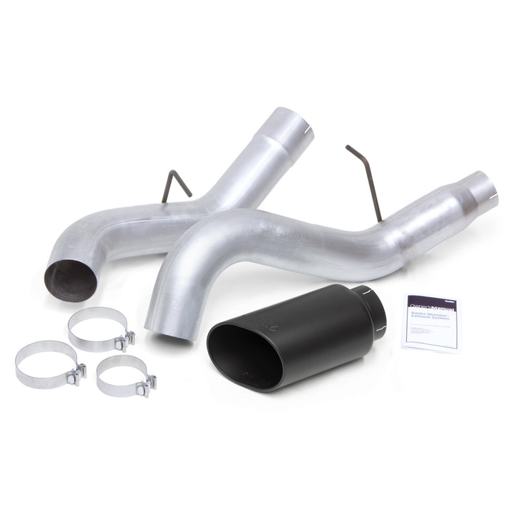 Banks Monster Exhaust System for 11-15 Chevy/GMC 2500/3500 and (16 2500 Only) 6.6L Duramax LML (SRW) Black Tip (2)