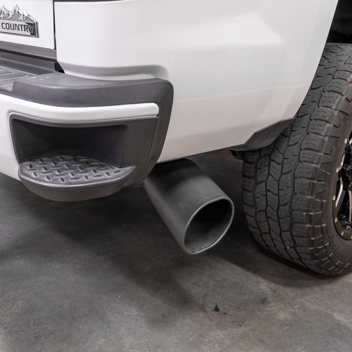 Banks Monster Exhaust System for 11-15 Chevy/GMC 2500/3500 and (16 2500 Only) 6.6L Duramax LML (SRW) Black Tip (3)