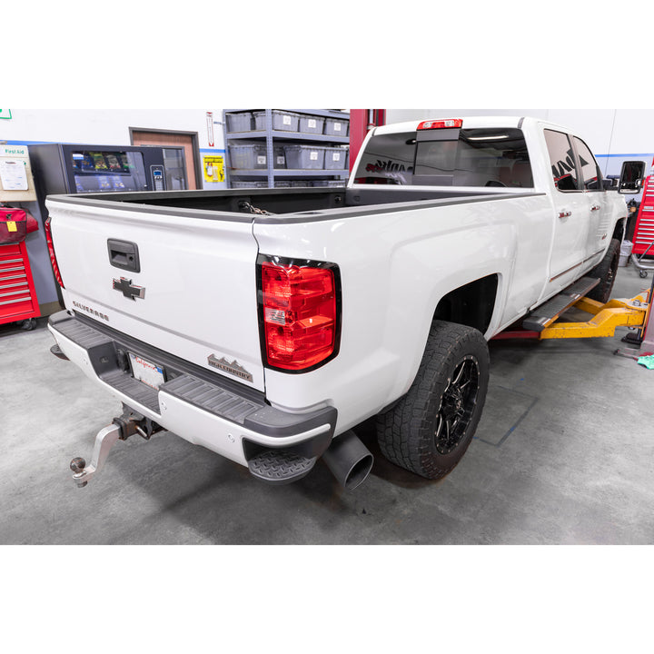 Banks Monster Exhaust System for 11-15 Chevy/GMC 2500/3500 and (16 2500 Only) 6.6L Duramax LML (SRW) Black Tip (4)