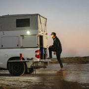 Baja Designs Flush Mount LED Light Pod Angled Black Squadron Pro | Universal