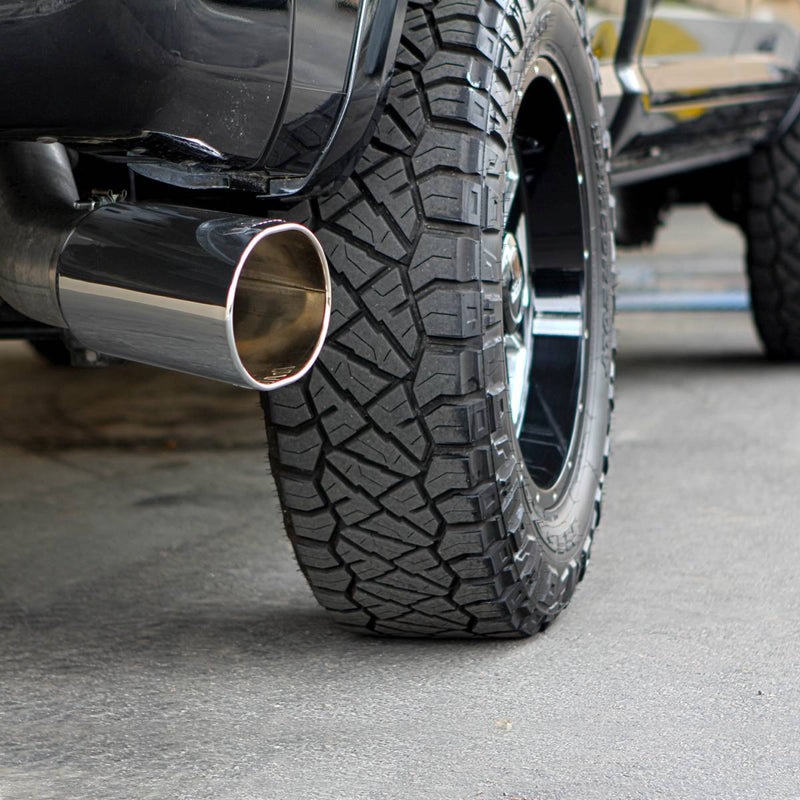 Banks Monster Exhaust System 5-inch Single S/S-Chrome Tip CCSB for 13-18 Ram 2500/3500 Cummins 6.7L (3)