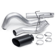 Banks Monster Exhaust System 5-inch Single S/S-Black Tip for 10-12 Ram 2500/3500 Cummins 6.7L CCSB CCLB MCSB (2)