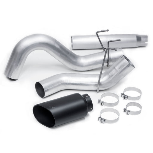 Banks Monster Exhaust System 5-inch Single S/S-Black Tip for 10-12 Ram 2500/3500 Cummins 6.7L CCSB CCLB MCSB (2)