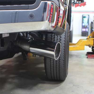 Banks Monster Exhaust System 5-inch Single Exit Chrome Tip 17-26 Ford F250/F350/F450 6.7L (4)