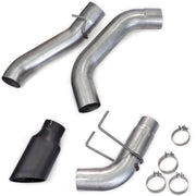 Banks Monster Exhaust System for 19-24 Ram 2500/3500 6.7L Cummins Crew Cab Short Bed (SRW) Cerakote Black Tip (2)