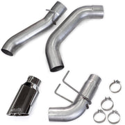 Banks Monster Exhaust System for 19-24 RAM 2500/3500 6.7L Cummins Crew Cab Short Bed (SRW) Chrome-Plated Stainless Tip (2)