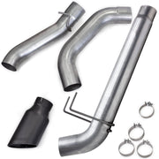 Banks Monster Exhaust System for 19-24 Ram 2500/3500 6.7L Cummins Crew Cab Long Bed (SRW) Cerakote Black Tip (2)