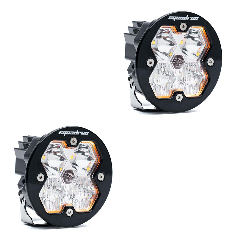 Baja Designs Squadron-R 2.0 Sport Black LED Auxiliary Light Pod Pair | Universal