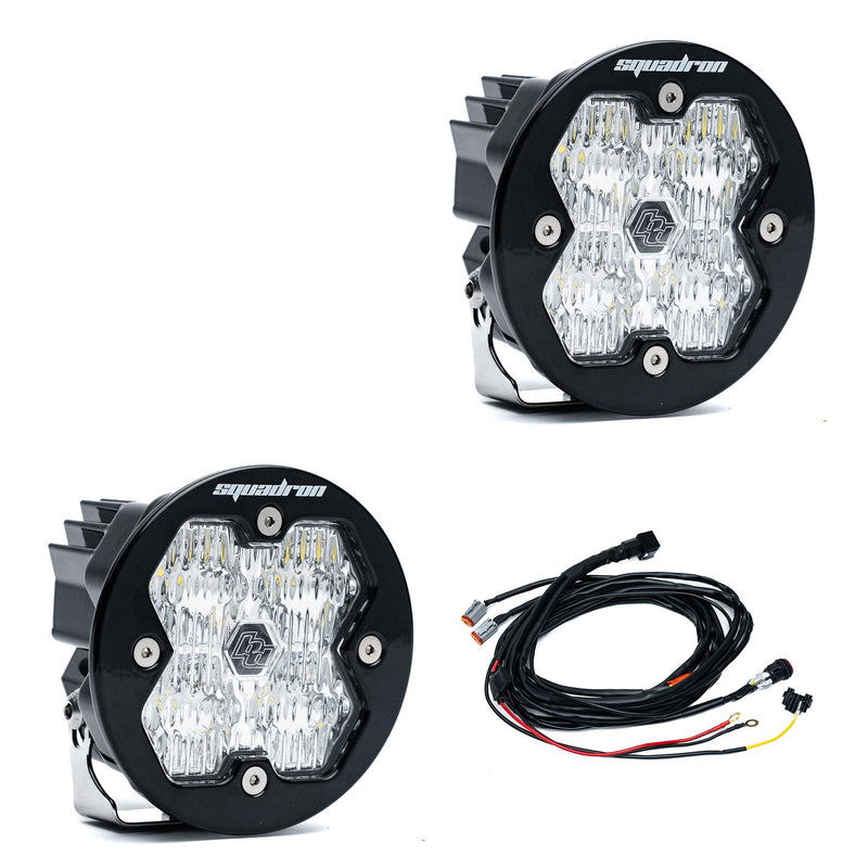 Baja Designs Squadron-R 2.0 Sport Black LED Auxiliary Light Pod Pair | Universal