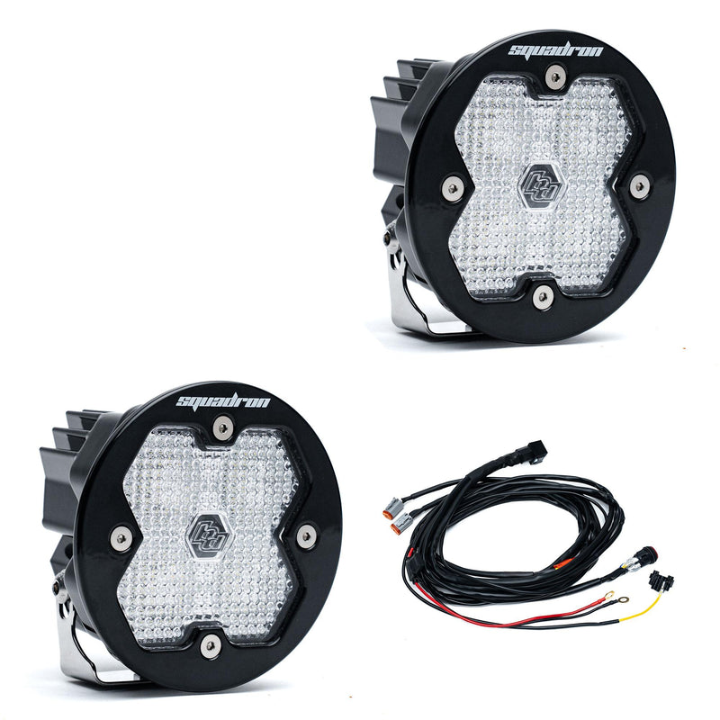 Baja Designs Squadron-R 2.0 Sport Black LED Auxiliary Light Pod Pair | Universal