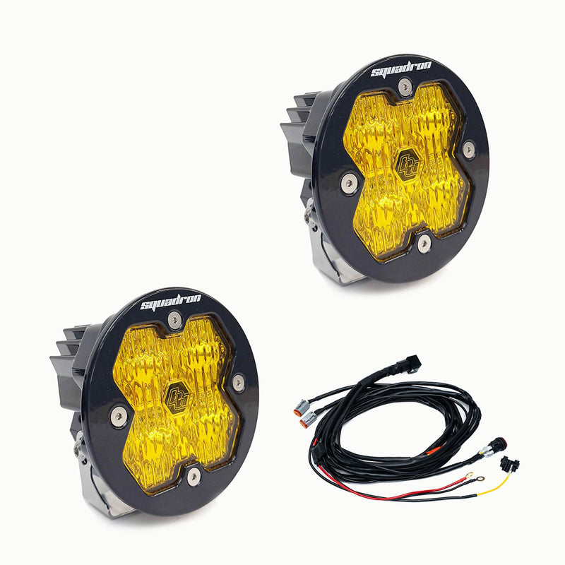 Baja Designs Squadron-R 2.0 Sport Black LED Auxiliary Light Pod Pair | Universal