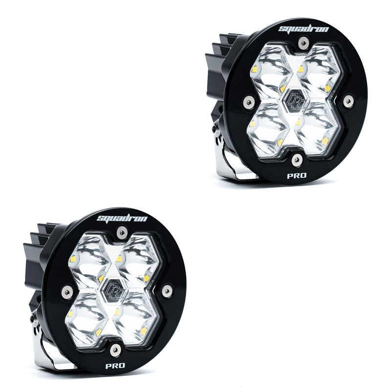 Baja Designs Squadron-R 2.0 Pro Black LED Auxiliary Light Pod Pair | Universal