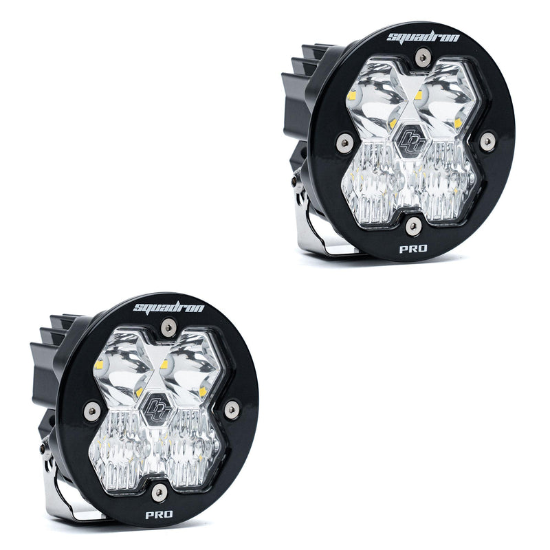 Baja Designs Squadron-R 2.0 Pro Black LED Auxiliary Light Pod Pair | Universal