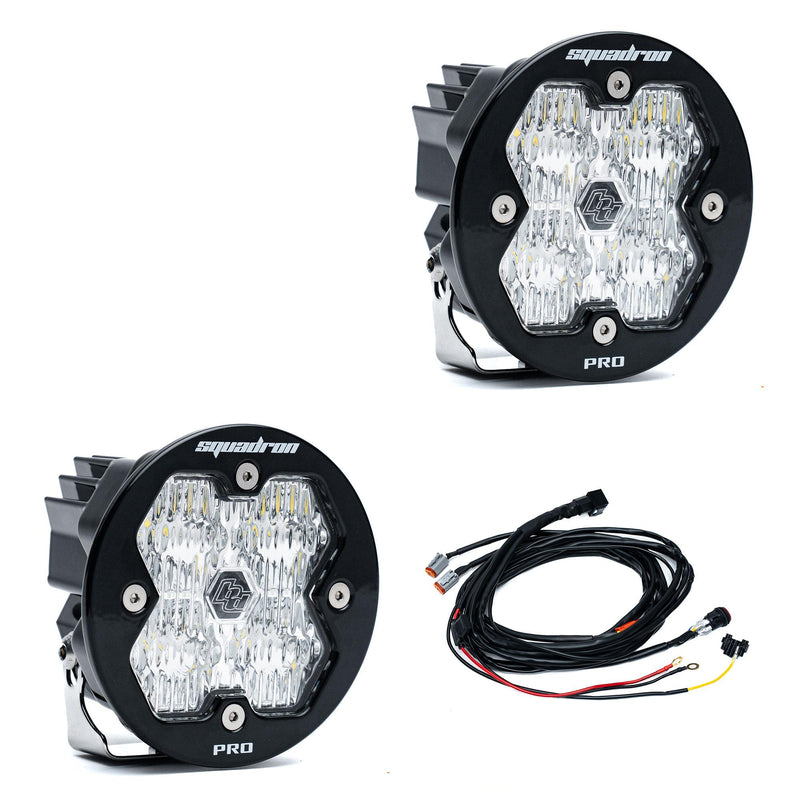 Baja Designs Squadron-R 2.0 Pro Black LED Auxiliary Light Pod Pair | Universal