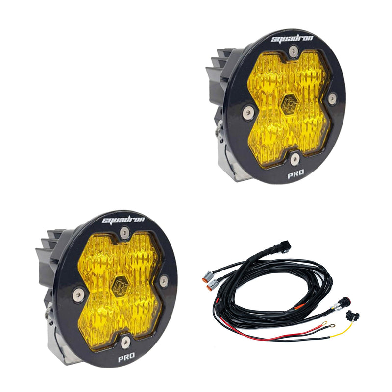 Baja Designs Squadron-R 2.0 Pro Black LED Auxiliary Light Pod Pair | Universal