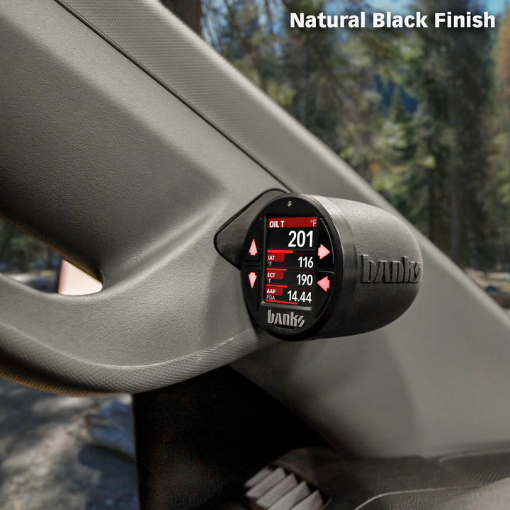 Banks iDash Stealth Pod Mounts for 19-21 Chevy/GMC 1500, 20-23 2500/3500 and 2024-25 WT/Custom Single Pod (3)
