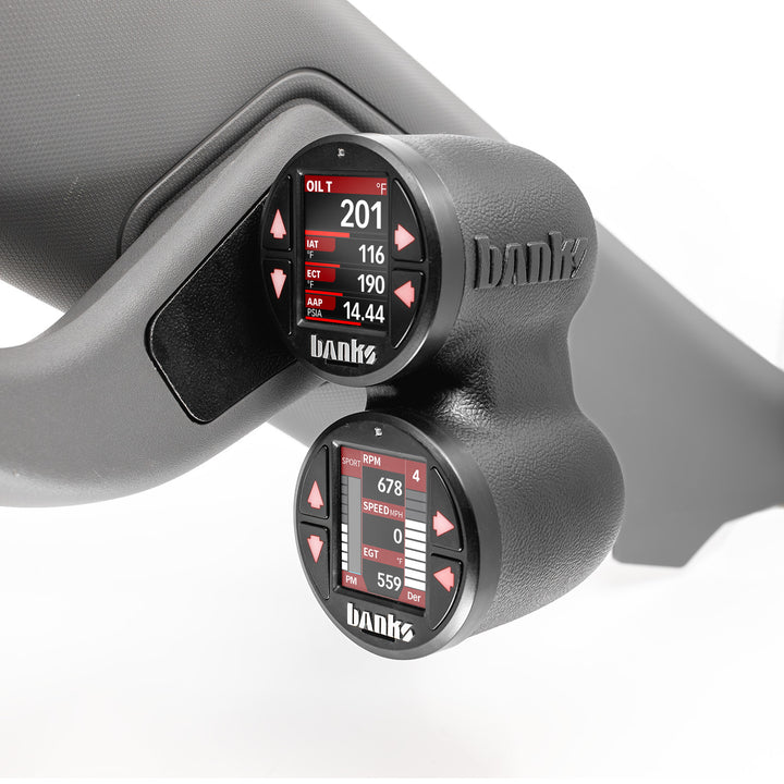Banks iDash Stealth Pod Mounts for 22-26 Chevy/GM 1500s and 2024-26 2500/3500 Dual Pod (3)