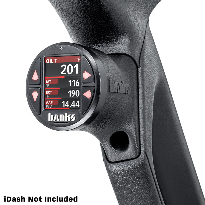 Banks Upper iDash Stealth Pod Mount for 18-23 Jeep JL and 20-23 Gladiator (5)