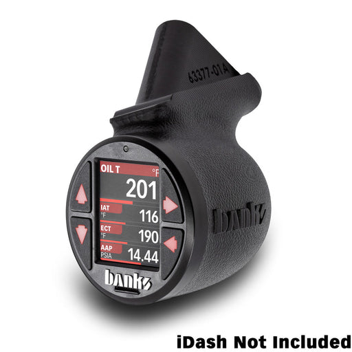Banks Lower iDash Stealth Pod Mount for 18-23 Jeep JL and 20-23 Gladiator (2)