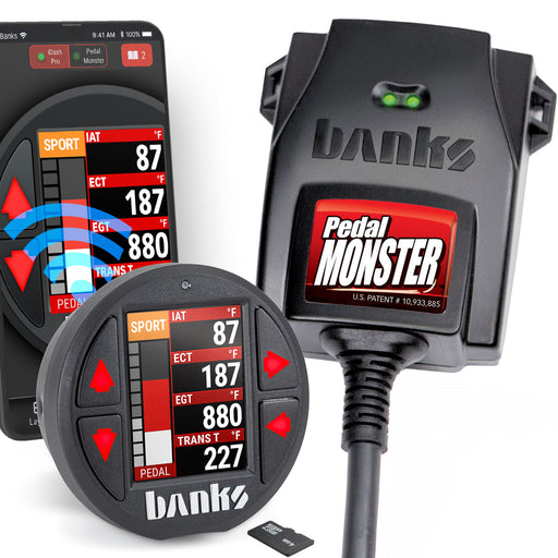 Banks PedalMonster Throttle Sensitivity Booster, Standalone and iDash Kits for 07-19 Ram 2500/3500 11-20 Ford F-Series 6.7L