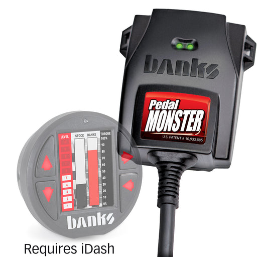 Banks PedalMonster, Throttle Sensitivity Booster for use with existing iDash and/or Derringer for many Chevy/GMC, Chrysler, Dodge, Jeep, Nissan