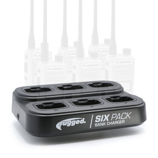 Rugged Radios 6-Pack Bank Charger for Handheld Radios - Colorado & Canyon Enthusiasts