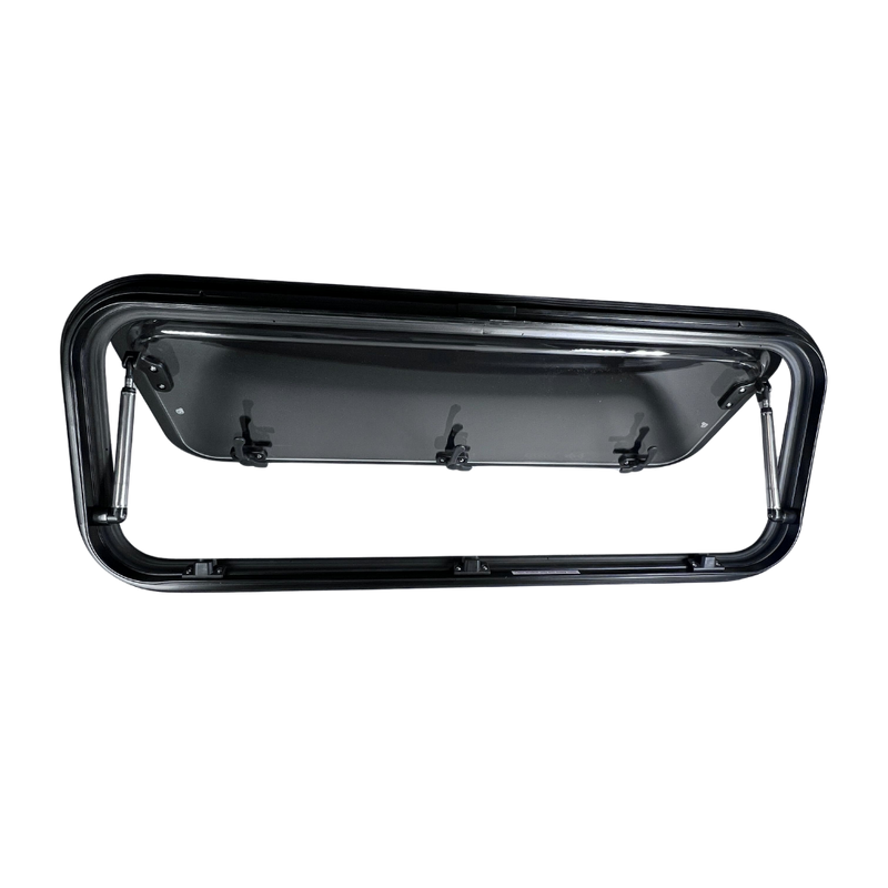 S&B Acrylic Awning Window w/ Clamp Ring (Driver Side) | Sprinter Van Wideout