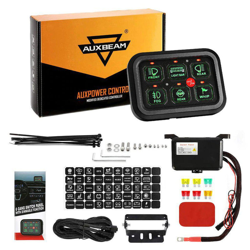 Auxbeam 6-Gang Switch Panel - Colorado & Canyon Enthusiasts