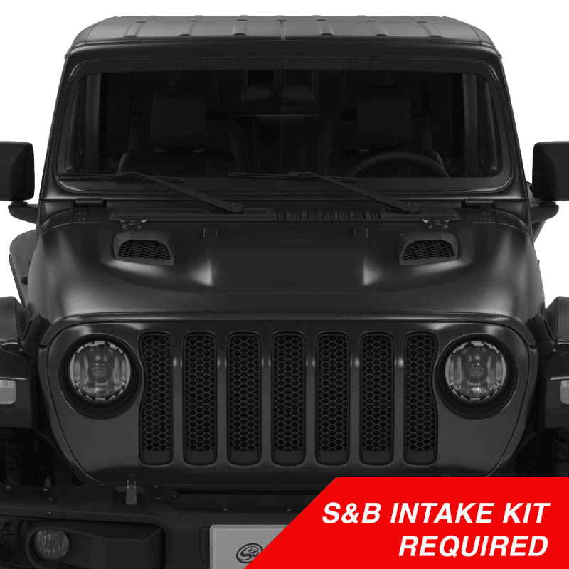 S&B Air Hood Scoops | 2018-2025 Jeep Wrangler Rubicon / 2020-2025 Gladiator (S&B Intake Required)