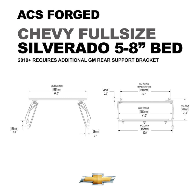 Leitner ACS FORGED Bed Rack for CHEVY TRUCKS