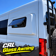 S&B CRL Glass Awning Window w/ Clamp Ring (Driver Side) | Sprinter Van Wideout