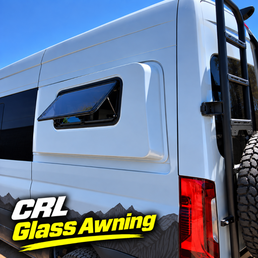 S&B CRL Glass Awning Window w/ Clamp Ring (Driver Side) | Sprinter Van Wideout