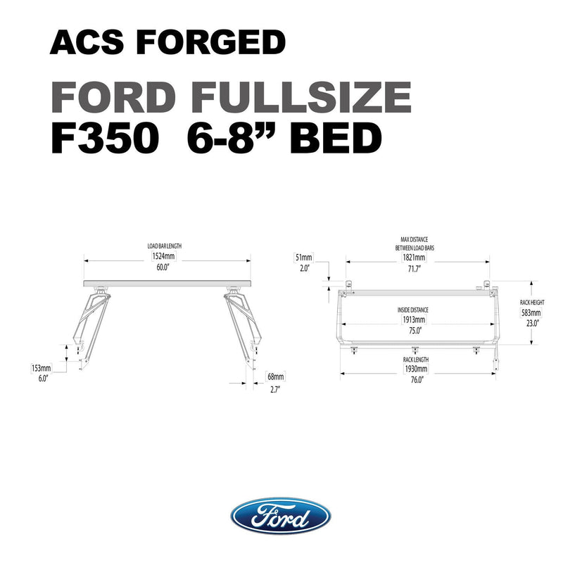 Leitner ACS FORGED Bed Rack for FORD TRUCKS