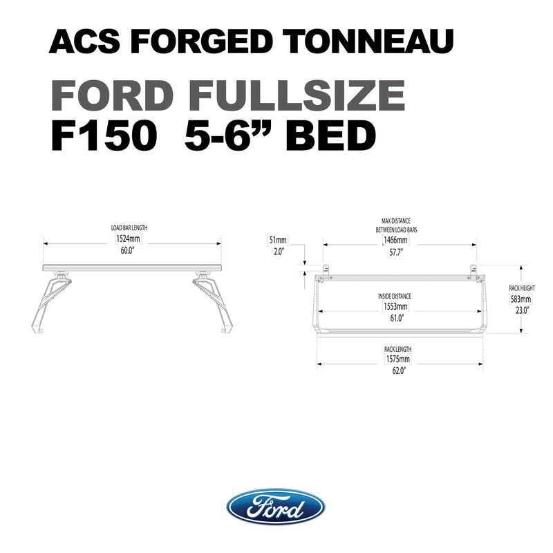 Leitner ACS FORGED TONNEAU - RACK ONLY - Ford