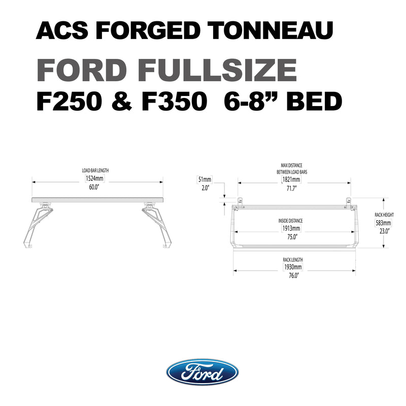 Leitner ACS FORGED TONNEAU - RACK ONLY - Ford