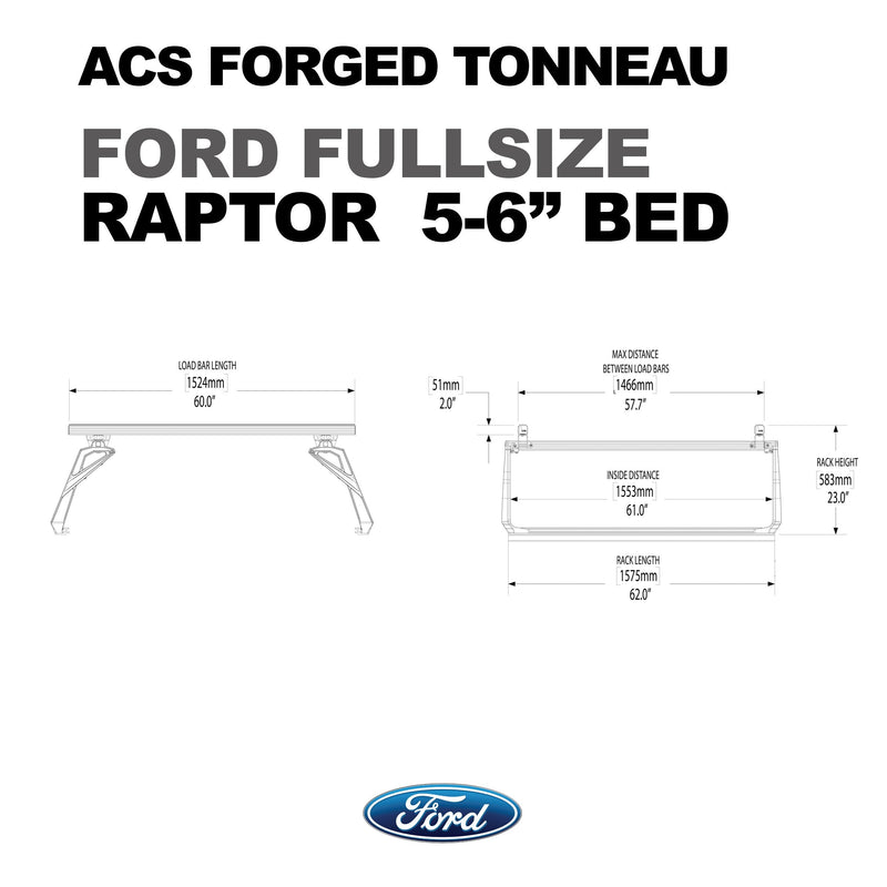 Leitner ACS FORGED TONNEAU - RACK ONLY - Ford