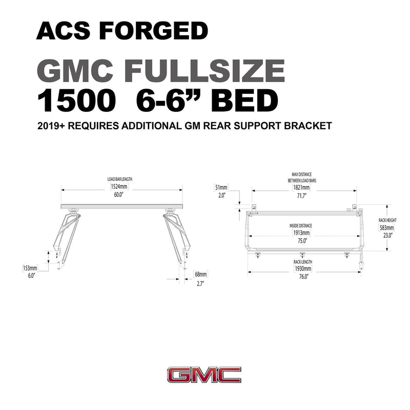 Leitner ACS FORGED Bed Rack for GMC TRUCKS