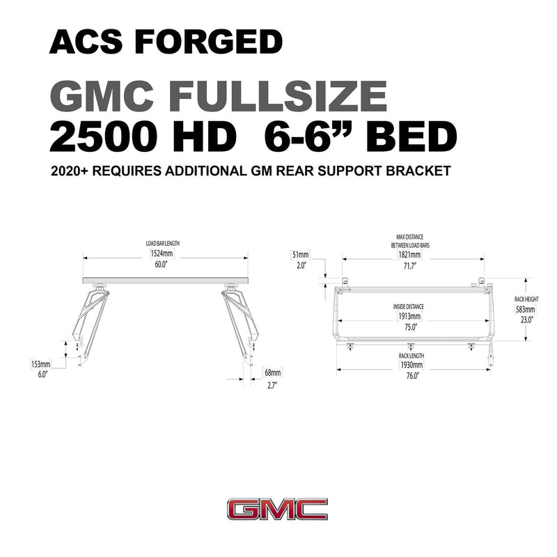 Leitner ACS FORGED Bed Rack for GMC TRUCKS