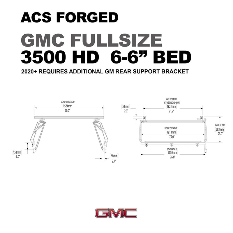 Leitner ACS FORGED Bed Rack for GMC TRUCKS