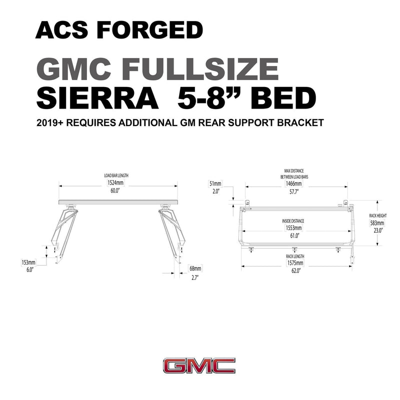 Leitner ACS FORGED Bed Rack for GMC TRUCKS