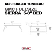 Leitner ACS FORGED TONNEAU - RAILS ONLY - GMC