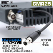 Rugged GMR25 Waterproof GMRS Mobile Radio - Colorado & Canyon Enthusiasts