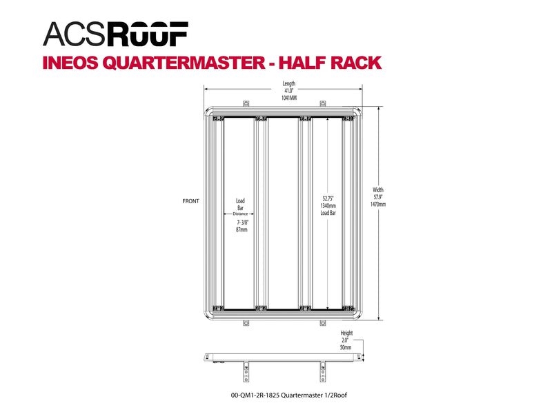 Leitner INEOS QUARTERMASTER - ACS ROOF HALF RACK 2024+