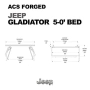 Leitner ACS FORGED Bed Rack for JEEP GLADIATOR