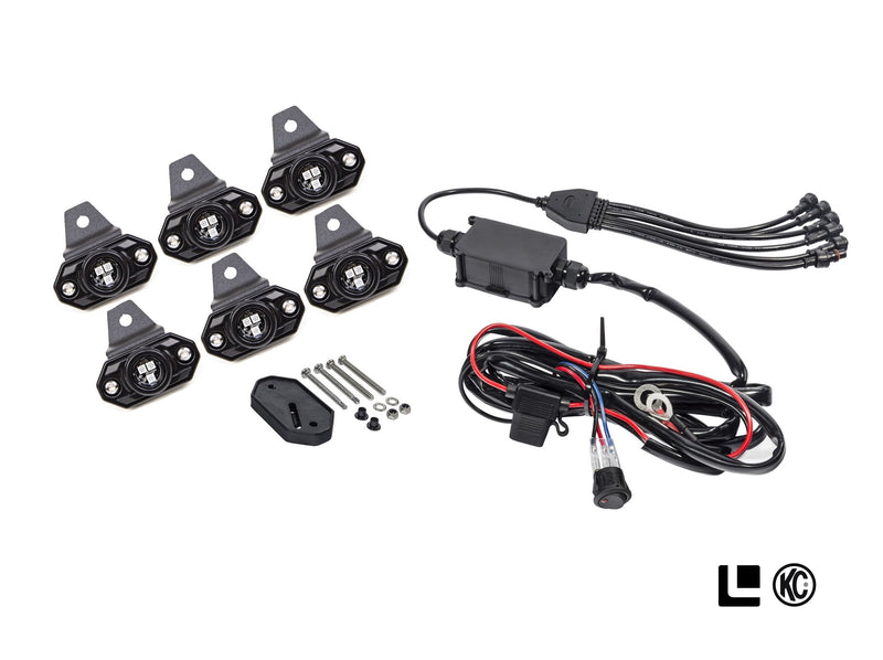 Leitner / KC HiLiTES 339 C-Series RGB LED Rock Light Kit with ACS Brackets