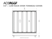 Leitner ACS ROOF | Over Truck Bed Low Platform Rack for TONNEAU Covers