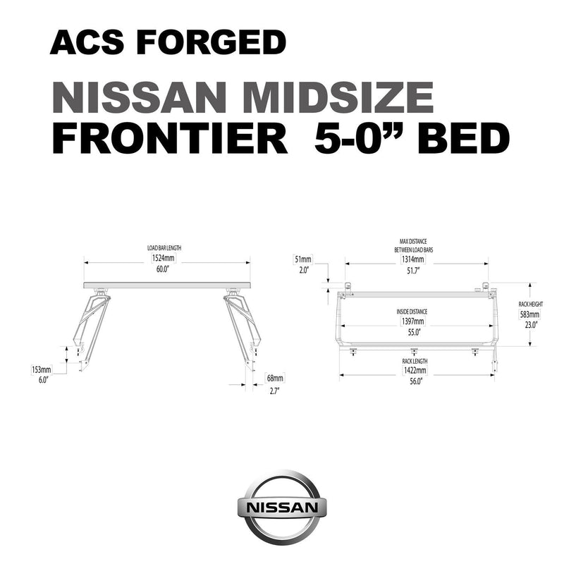 Leitner ACS FORGED Bed Rack for NISSAN TRUCKS