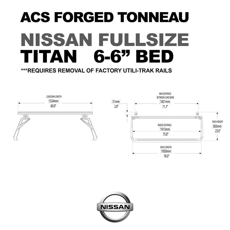 Leitner ACS FORGED TONNEAU - RACK ONLY - Nissan